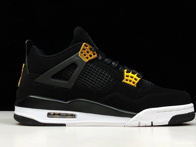Royalty 4 Gold-White Metallic 308497-032 Jordan Black Air 0806